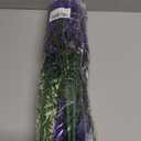 HyeFlora Artificial Plants Outdoor Flowers Spring Decoration, 10 Bundles Fake Plastic Greenery UV Resistant Realistic Faux Lavender Look Real for Home Porch Planter Window Patio (Purple White)