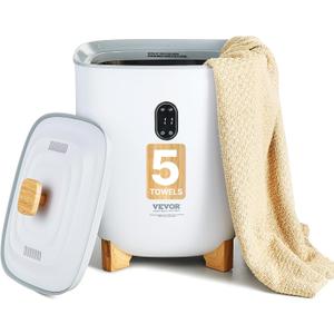 VEVOR Towel Warmers for Bathroom, 25 L Towel Warmer Bucket with Auto Shut Off for Spa Fits up to 5 Oversized Towels, Blankets, Clothes, Bathrobes, PJ's and More