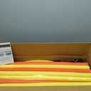 ZCMHAXJ 55" Trampoline for Kids with Enclosure, 440lbs Capacity Indoor & Outdoor Toddler Trampoline with Adjustable Gymnastics Bar & Toys, for Boys & Girls (Giraffe)