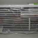 COMOMY 55.1" Extra Tall Pet Gate for Cats, Extra Wide Cat Gate with Adjustable Cat Door, Pressure Mounted Easy Walk Through Pet Gate with Door for Stairs, Doorways, Kitchen(White, 29.5-40.6")