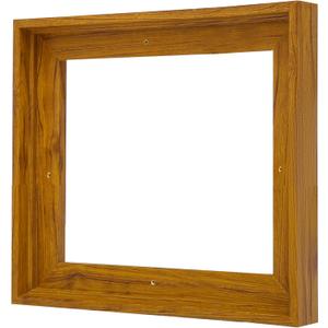 Canvas Floater Frames for 20"x20"Canvas Paintings,Square Canvas Frame,Floating Frames for Canvas with 0.6"~0.9" Deep for Wall Decor Oil Painting (Walnut)
