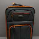 Rockland Pasadena Softside Spinner Wheel Luggage, Charcoal, Carry-On 20-Inch, F2281-CHARCOAL