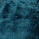 LLB Genuine Sheepskin Area Rug Wool Rug Fur Carpet Fluffy Shaggy Fur Rug for Living Room Kids Bedroom Real Sheepskin Throw Lambskin Rugs Sofa Mat Chair Seat Covers (Peacock Blue, 2 x 3 ft Sheepskin)