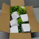 Unittype 12 Pcs Fake Plants Small Artificial Faux Plants for Shelf Mini Plastic Potted Greenery for Home Office Desk Bathroom Bedroom Indoor Decor(White Pot,Green)