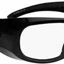 Lead Glasses, X-Ray Radiation Eye Protection.75mm Pb, Retro Classic Style, Economical (Black)