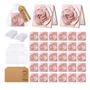 Soaoo 30 Set Rose Compact Mirror Bulk Quinceanera Party Favors for Guests Pocket Mirror with Thank You Tags and Organza Bag for Wedding Bachelorette Bridal Shower Party Souvenir Gifts(Rose Gold