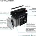 Mighty Max Battery Mighty Max Battery ML22-12 - 12 Volt 22 AH, Nut and Bolt (NB) Terminal, Rechargeable SLA AGM Battery