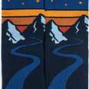 Lavley Outdoors Socks - Hiking and camping gifts for men and women - Great for nature lovers - Holiday or birthday gift (One Size, Id Rather Be in the Mountains)