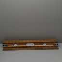 LazBlinds No Tools No Drill Cordless Bamboo Roman Shades, Light Filtering Window Treatment, Roll Up Bamboo Blinds for Windows 30'' W x 64'' H, Ceylon Light Russet