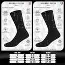 SOXCO Men's Crew Socks, Pack of 12 Pairs (Black)
