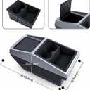 Center Console Storage Organizer Compatible with Tesla Cybertruck 2024+, Under-Screen Tray with Cup Holder, Fits Bottles, Wallet, Glasses, Phone, Charging Cables Accessory Holder