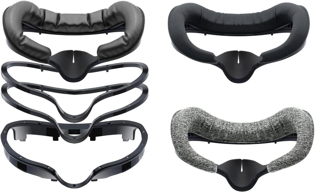 Globular Cluster F3 Magnetic Facial Interface for Quest 3 - Different Materials Pads - Magnetic Easy Swap-Not Compatible with Official Charging Dock