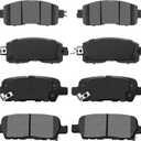 Front Rear Ceramic Brake Pads Sets D1650 D905 Replacement For Nissan Altima 2013 2014 2015 2016 2017 2018 2019 2020 2021 2022 2023