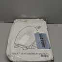 Elongated Toilet Seat, 18.5 Soft/Slow Close Oval (Oblong) Toilet Seat for Elongated Toilets, No-Slam Quiet-Close Lid, Easy-to-Install & Clean, Durable Never-Loosen White Plastic Seat