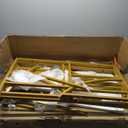 Tribesigns Bookshelf Industrial 5 Tier Etagere Bookcase, Freestanding Tall Bookshelves Display Shelf Storage Organizer with 9-Open Storage Shelf for Living Room, Bedroom, Color: White Marbling and Gold