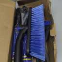 BFONS 2Pack Ice Scrapers for Car Windshield, 2-in-1 Snow Scraper and Snow Brush for Car SUV Truck, Car Ice Windshield Scraper for Ice and Snow with 360 Pivoting Brush and Ergonomic Foam Grip Blue