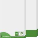 24"x48" Smooth Drop Ceiling Tiles Waterproof High-Grade PVC Ceiling Tiles 2x4 Fire-Rated - Easy Drop-in Installation - Case of 10 (80 sq. ft.) (White)