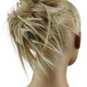 CAISHA XXL Hairpiece Scrunchie Updo Voluminous Slightly Wavy Messy Bun Blonde Mix G13F