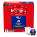 Community Coffee House Blend Medium-Dark Roast Single Serve Keurig K-Cup Pods 32 ct Box, Best by: 06/20/2025