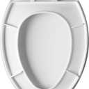 Bemis 7300EC Toilet Seat, Removes for Easy Cleaning, Durable Plastic, Made in USA, Elongated, White