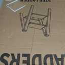 Taranta 2 Step Ladder,Aluminum Lightweight Folding 2 Step Stool with Anti-Slip Wide Pedal, 330lbs Capacity Step Ladder for Household,Kitchen,Office - White