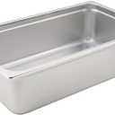Winco SPJM-106 Full Size Steam Table Pan, 6" Deep, Anti-Jamming, Stainless - Stainless Steam Table