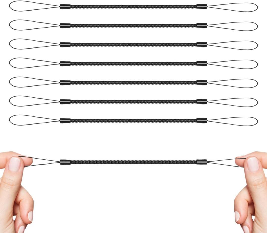 NUOBESTY 8Pcs Retractable Stylus Pen Lanyards Elastic Spring Rope Anti Lost Cord for Secure Pen Tether and Small Item Holder