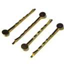 Bobby Pins Hair Clips with Glue On Flat Pads for DIY (KC Gold 55mm - 100pcs)