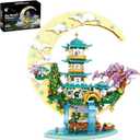 Wlcbomuoe Architecture Micro Building Blocks Set, Unique Creative DIY Architecture Model for Adults & Teens 14+, Creative Gift for Birthday & Christmas (Moon Palace)