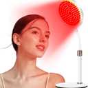Red Light Lamp with Base, 100LEDs Red Light Therapy, 660nm & 850nm Infrared Light Lamp with 3 Timers, 360 Gooseneck Adjustment Led Light Therapy Lamp for Face/Back/Leg