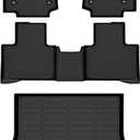 Binmotor-Floor Mats Cargo Liner Set for Lexus RX 2023-2026 RX350 | RX350h | RX500h (NOT for RX450h+PHEV) All Weather Heavy Duty Car Floor Liners for RX 350 Accessories-Black