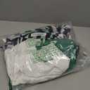 RUODON 5PCS Women Black and White Striped Blazer Pants Pinstripe Suit with Green Curly Wig and Tie, Halloween Cosplay Costume, Size M