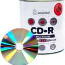Smartbuy 100-disc 700mb/80min 52x CD-R Shiny Silver Top Blank Recordable Media Disc