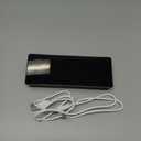 Digital Alarm Clock for Bedroom,Mirror Surface LED Electronic Clocks,Adjustable Brightness, Snooze Model,Voice Control,12/24H Display,Alarm Clock for Kids,Office,Table,Nightstand-White