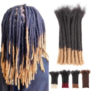 Viovian 0.6cm Human Hair Dreadlock Extensions 8 Inch 30 Strands Ombre Loc Extensions Human Hair Dreads Extensions for Men Human Dread Extensions Color 1b/27