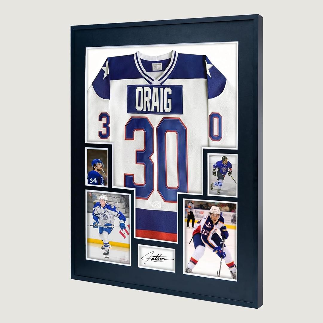 Jersey Display Frame Large Shadow Box Frame Clear Acrylic with 98% UV Protection Acrylic Memorabilia Display Cases for Football,Hockey,Basketball,Baseball Jersey Idea Gift for Sports Fans 31 1/2 x 22 1/2