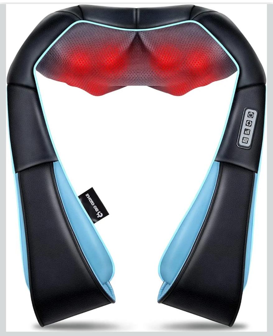 Mo Cuishle Shiatsu Back Shoulder and Neck Massager with Heat, Electric Deep Tissue 4D Kneading Massage, Best Gifts for Women Men Mom Dad, Fathers Day, Mothers Day, Christmas Gifts