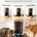 Automatic Cat Feeder for 3 Cats, 6L/25 Cup Cat Food Dispenser with Strong Anti-Jam System, Dual-Effect Desiccant, Smart WiFi App Control Pet Feeder, Automatic Dog Feeder with 10S Recorder