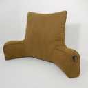 Arlee Suede Oversized Bedrest Lounge Pillow, Reading Pillow for Bed, Back Support Pillow with Arms,Dachshund, Large