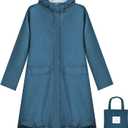 ANYOO Hood Rain Poncho Waterproof Lightweight