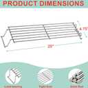 7641 Grill Warming Rack for Weber Spirit I/II 300 Series Gas Grills, for Weber Spirit I/II E-310 E-320 E/S-315 EP/SP-320 with Front Control Knobs Grill Parts for Weber Genesis Silver Gold B/C