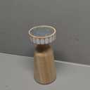 HD Designs 8 In Wood Small Candle Holder