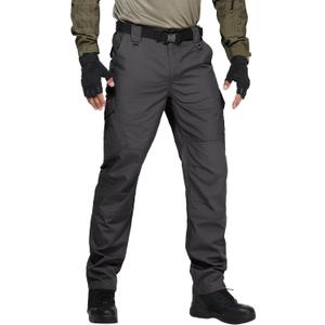 URBEST Men's Ripstop Tactical Pants, Water Resistant Cargo Pants, Outdoor Lightweight Hiking Work Pants, 30w/32L