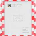 Handicrafts Home Photo Picture Frame - 8" x 10" Handmade Gift Photo Frames - Red & white