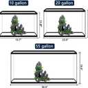 Aquarium Decoration Extra Large and Tall for Fish Tank Rock Thematic Ornaments Aquarium Mountain View Stone Ornaments Aquarium Decor Tree House Cave Fish Tank Decoration - Extra Large