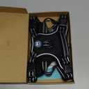 PoyPet No Pull Dog Harness with 4 Buckles for Puppy Small Dogs (Black,S)