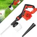 Electric Diatomaceous Earth Duster Compatible for Milwaukee 18V Battery, Garden Dust Applicator with 800mL CapacityVariable Speed, 2 in 1 Diatomaceous Earth Spray & Vacuum Cleaner (NO Battery)