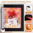 KASUE Upgraded 2 Person Sauna Box, Portable Infrared Sauna with 5-Layer Waterproof, 2 Steamers, 2 Folding Chair, 71x 36x 49 for Indoor, Outdoor, Gym, Spa, Carbon Black
