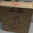 Outdoor Wall Light Fixtures, Exterior Waterproof Wall Lanterns, Porch Sconces Lighting with E26 Sockets & Glass Shades, Modern Matte Black Outside Lights for Patio Front Door Entryway Garage, 2-Pack