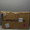 Heated Outdoor Cat House for Winter, 100% Waterproof XXL Shelter (29"x17"x21") with Escape Door & Heating Pad, Insulated for Feral Cats & Small Dogs